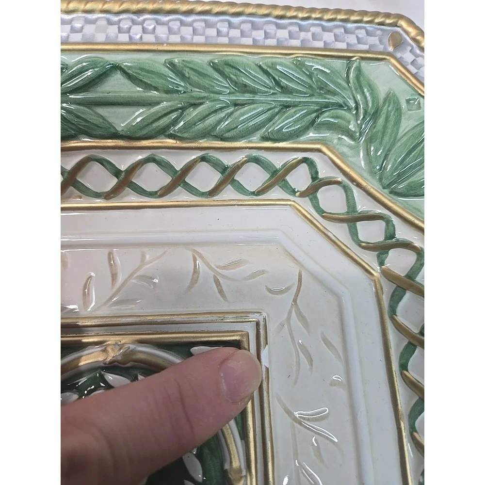 Fitz & Floyd Gregorian Collection Serving Platter 9.5